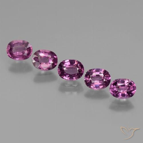 2.41ctw Natural Roxo profundo rodolita granada, oval, VS