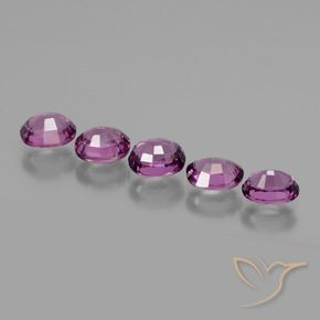 Pedras preciosas de rodolita granada Roxo profundo natural de 2.41 ct, oval, VS