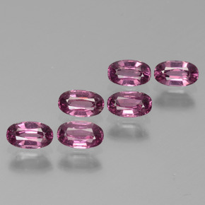 Pedras preciosas de granada rodolita rosa natural de 2,03 ct, corte oval, VS