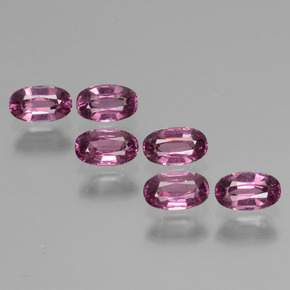 Pedras preciosas de granada rodolita rosa natural de 2,03 ct, corte oval, VS