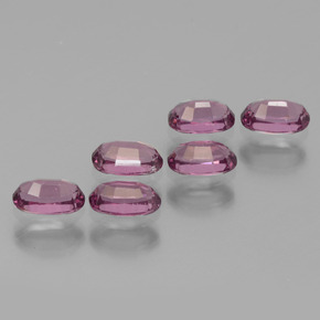 Pedras preciosas de granada rodolita rosa natural de 2,03 ct, corte oval, VS