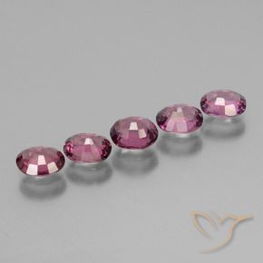 Pedras preciosas de rodolita granada Profundo Magenta-Rosa natural de 2.19 ct, oval, VS