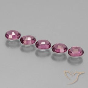 Pedras preciosas de rodolita granada Profundo Magenta-Rosa natural de 2.45 ct, oval, VS