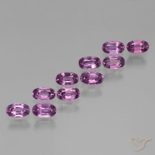 3.54ctw Natural roxo médio rodolita granada, oval, VS