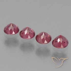 Pedras preciosas de rodolita granada roxo avermelhado natural de 2.22 ct, Redondo, VS
