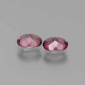 Pedras preciosas de granada rodolita rosa natural de  ct, corte oval, VS