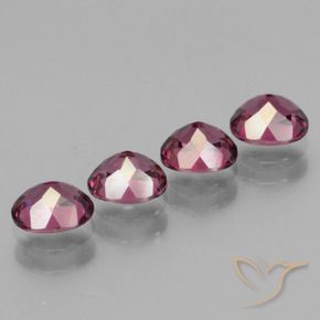 Pedras preciosas de rodolita granada Roxo Intenso natural de 2.64 ct, oval, VS