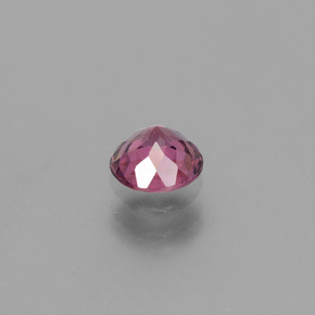 Granada rodolita rosa natural 0,74ct, corte redondo, VS