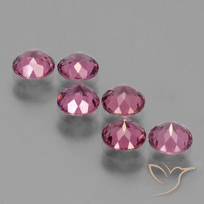 Pedras preciosas de rodolita granada roxo avermelhado natural de 2.76 ct, Redondo, VS