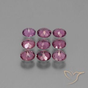 Pedras preciosas de rodolita granada Uva natural de 2.85 ct, Redondo, VS