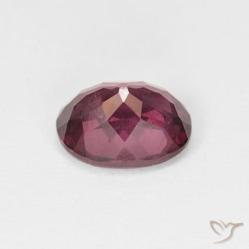 Granada rodolita roxo médio natural 2,54ct, corte oval, VS-SI