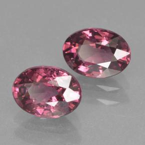 Pedras preciosas de granada rodolita vermelho natural de 2,32 ct, corte oval, VVS-VS