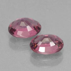 Pedras preciosas de granada rodolita vermelho natural de 2,32 ct, corte oval, VVS-VS