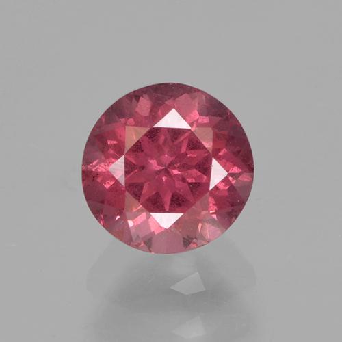 Granada rodolita rosa natural 0,90ct, corte redondo, VS