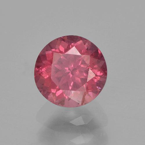 Granada rodolita rosa natural 0,90ct, corte redondo, VS