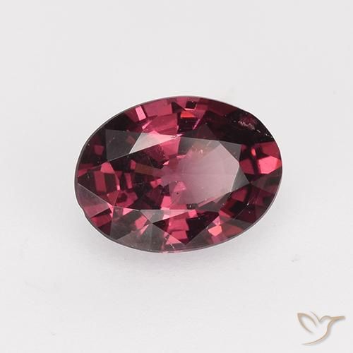 rodolita granada Vermelho escuro Natural 0.91ct, oval, VS