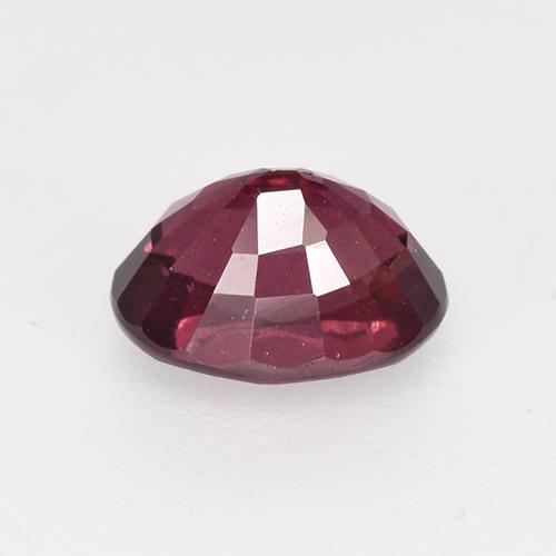 Granada rodolita vermelho natural 1,37ct, corte oval, VS