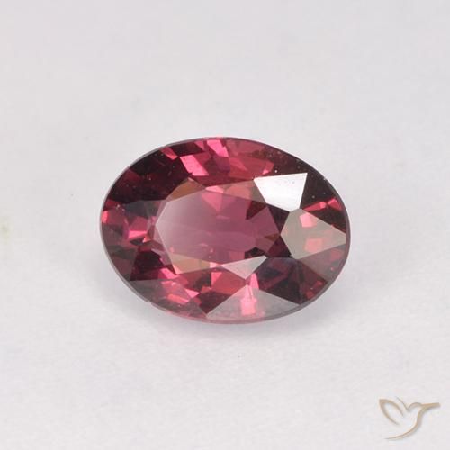 rodolita granada Vermelho roxo Natural 1.07ct, oval, VS