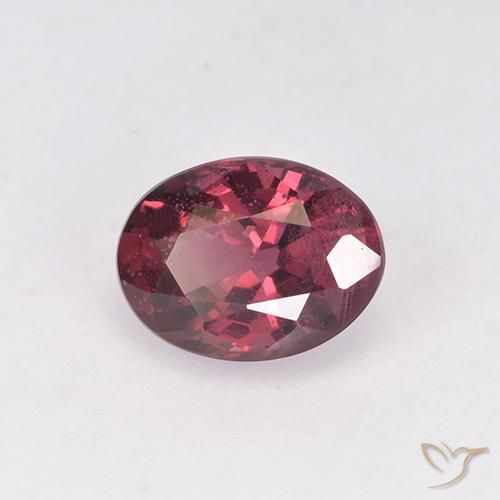 rodolita granada vermelho médio Natural 1.03ct, oval, VS