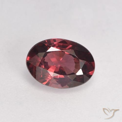 0.93ct Natural tom roxo-vermelho rodolita granada, oval, VS