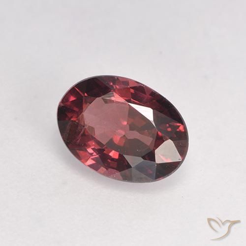 rodolita granada tom roxo-vermelho Natural 0.93ct, oval, VS