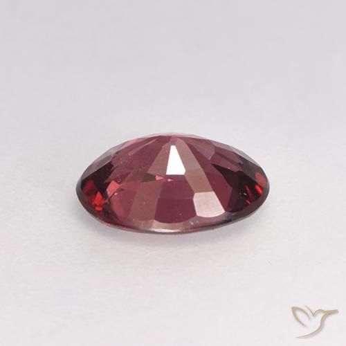rodolita granada tom roxo-vermelho Natural 0.93ct, oval, VS