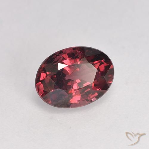 rodolita granada vermelho médio Natural 1.03ct, oval, VS