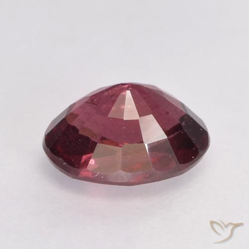 rodolita granada Vermelho médio-escuro Natural 1.25ct, oval, VS