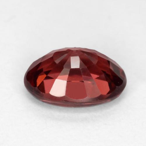 Rodolita Granada Vermelho escuro Natural 1.11ct, Corte Oval, VVS-VS