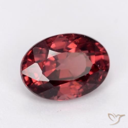 rodolita granada Vermelho escuro Natural 1.15ct, oval, VS