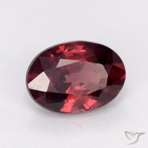 rodolita granada vermelho médio Natural 1.03ct, oval, VS