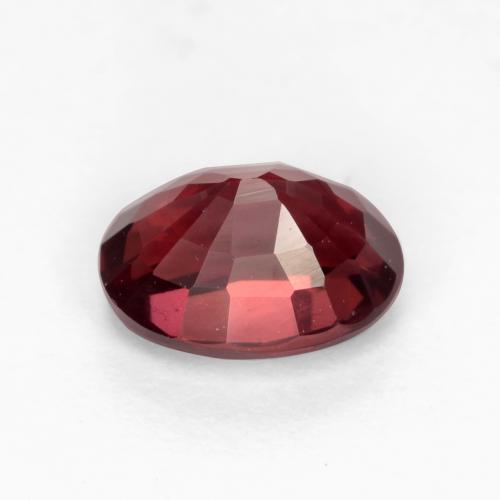 Granada rodolita vermelho natural 1,10ct, corte oval, VS