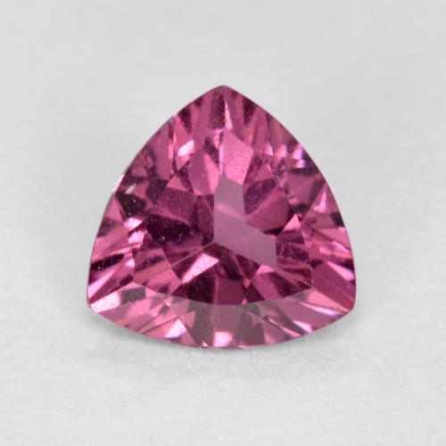 Granada rodolita roxo natural 0,51ct, trillion, VS