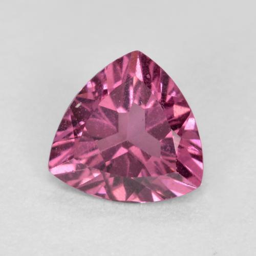 Granada rodolita roxo natural 0,51ct, trillion, VS