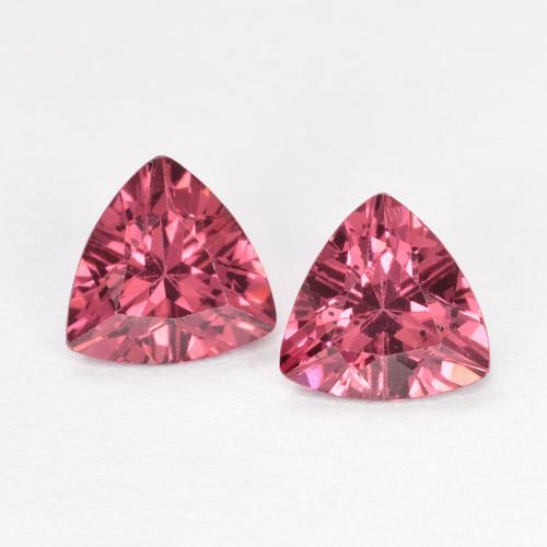 Pedras preciosas de Granada Rodolita Vermelho escuro natural de 0,93 ct, Trilhão, VS