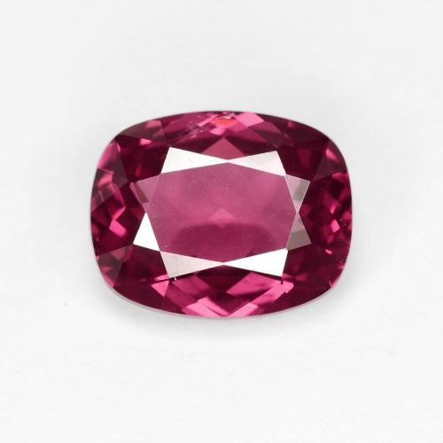 Granada rodolita roxo natural 2,32ct, almofada cortada, VS