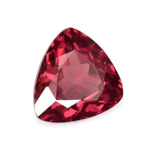 Granada rodolita vermelho natural 2,67ct, trillion, VS