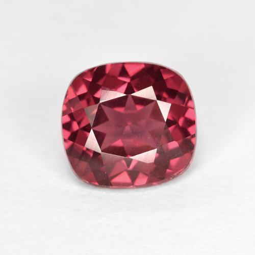 Granada rodolita roxo natural 1,85ct, almofada cortada, VVS