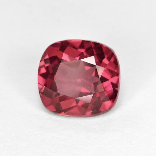Granada rodolita roxo natural 1,85ct, almofada cortada, VVS
