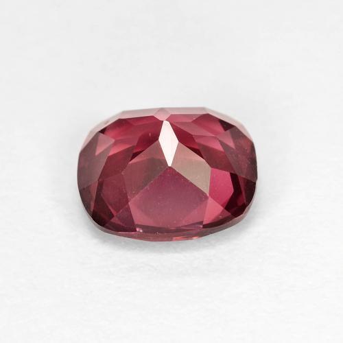 Granada rodolita roxo natural 1,85ct, almofada cortada, VVS
