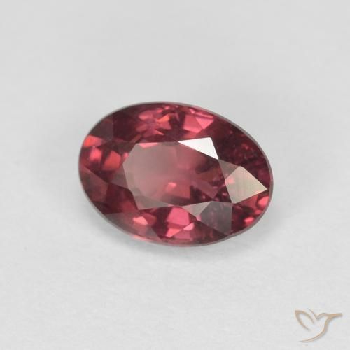 rodolita granada Vermelho escuro Natural 1.04ct, oval, VS