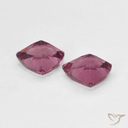 Pedras preciosas de Rodolita Granada Vermelho escuro natural de 1.02 ct, Trilhão, VVS-VS