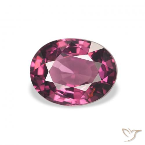 2.03ct Natural roxo médio rodolita granada, oval, VVS-VS