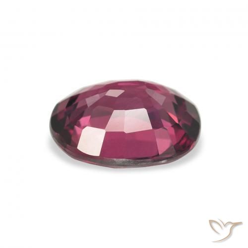Granada rodolita roxo natural 2,27ct, corte oval, VVS-VS