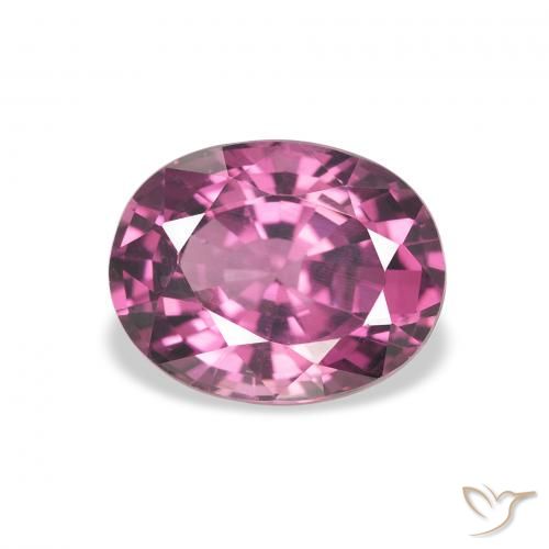 2.36ct Natural roxo avermelhado rodolita granada, oval, VVS-VS