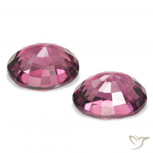 Pedras preciosas de rodolita granada Vermelho Rapberry natural de 4.43 ct, oval, VVS-VS