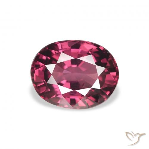 2.26ct Natural Vermelho roxo rodolita granada, oval, VS