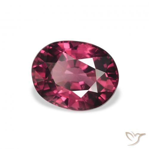 rodolita granada Vermelho roxo Natural 2.26ct, oval, VS