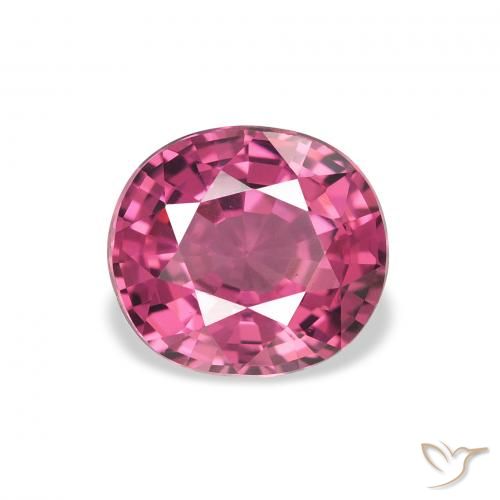 2.23ct Natural Baga Rosa Roxa rodolita granada, oval, VVS