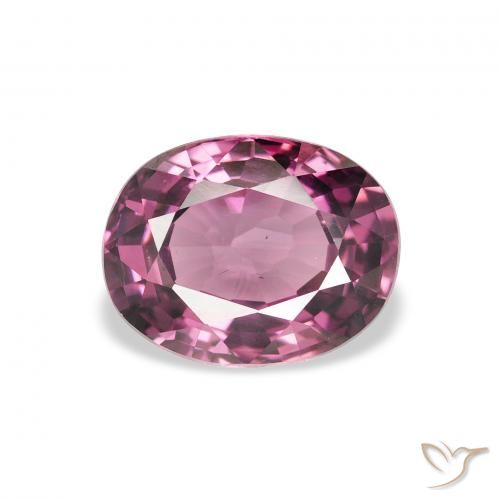 2.16ct Natural Medium Dark-Purple rodolita granada, oval, VS